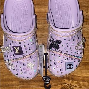 Customized woman’s size 8 crocs